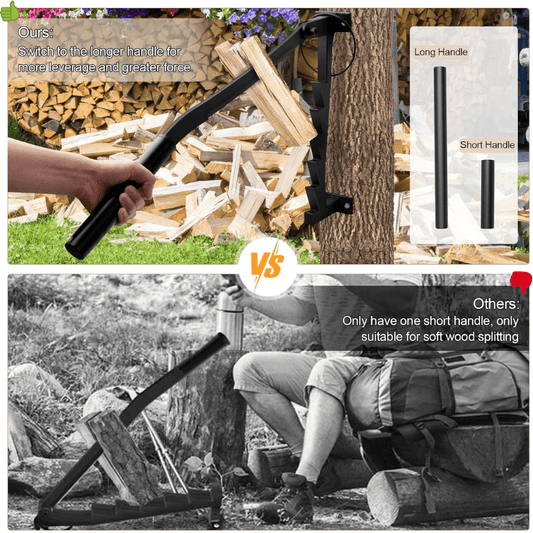 Wall Mounted Firewood Kindling Splitter