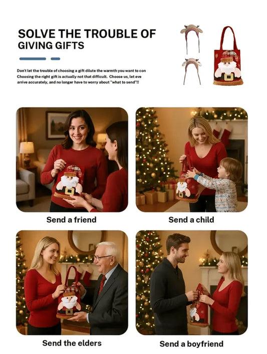 🎄Early Christmas Sale🧶 Original Festive Antler Hat