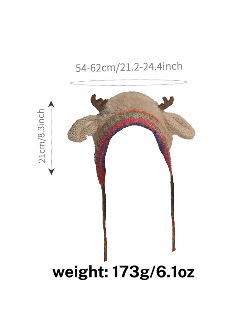 🎄Early Christmas Sale🧶 Original Festive Antler Hat