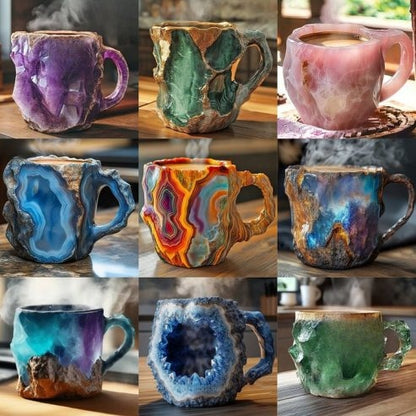 🔥2025 HOT SALE ✨️ New Mineral Crystal Coffee Mugs☕More than 2 items at half price