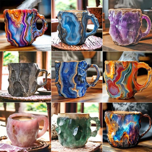 🔥2025 HOT SALE ✨️ New Mineral Crystal Coffee Mugs☕More than 2 items at half price