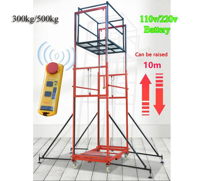 Electric Scaffolding, Small Lifts With Remote Control For Changing Lights, Painting, Roof Repairs And Tree Construction