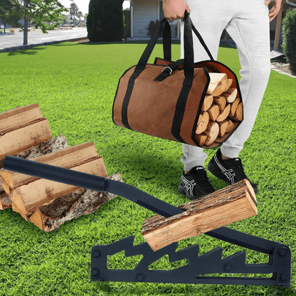 Wall Mounted Firewood Kindling Splitter